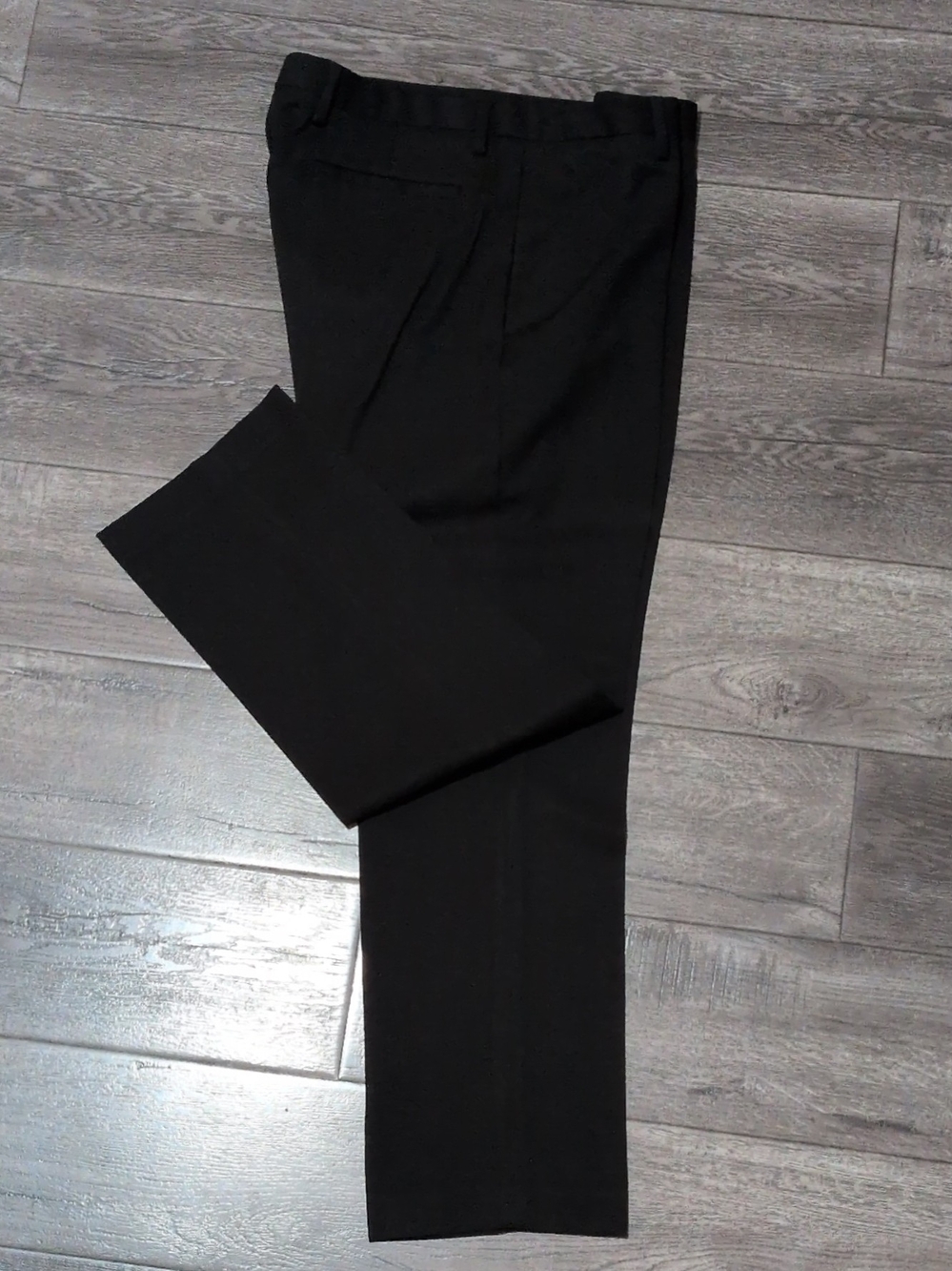 Kenneth Cole New York Men's Black Pleated Dress Pants 36Wx30L Straight Leg